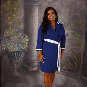 New York & Company Blue Dress